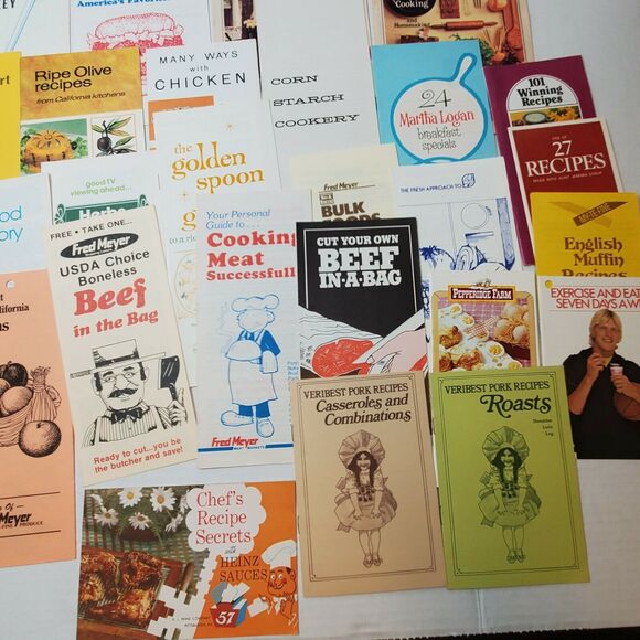 Vintage 31 Recipe Pamphlet Lot Heinz Fred Meyer Darilite Ephemera - Picture 5 of 5